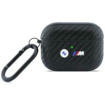 Etui BMW Carbon Metal Logo na AirPods Pro 3 - czarne