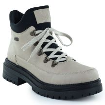 Botki damskie traperki na suwak beżowe Rieker Y3158-60