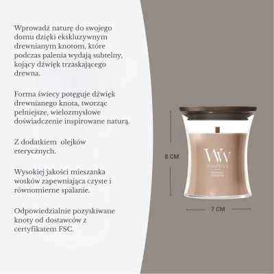 3. Świeca mała CASHMERE WOODWICK