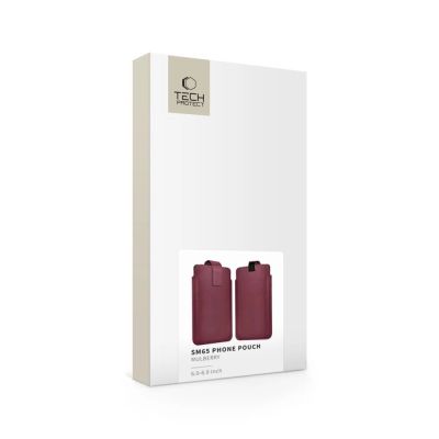 6. Etui Tech-Protect SM65 dla smartfonów 6.0-6.9" - bordowe
