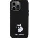 3. Etui Karl Lagerfeld Silicone Choupette Metal Pin na iPhone 15 Pro Max - czarne