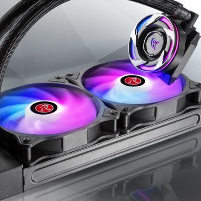 4. RAIJINTEK EOS 12 RBW ADD Płyta główna, Procesor Wentylator 12 cm Czarny, Biały 2 szt.