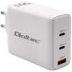 9. Qoltec Ładowarka sieciowa 100W GaN  | 5-20V | 1.5-5A | 2 x USB-C PD | 1 x USB QC 3.0 | Biała
