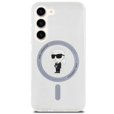 3. Etui Karl Lagerfeld IML Ikonik MagSafe na Samsung Galaxy S23 - przezroczyste