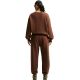 8. Bluza damska Nike Studio Fleece brązowa IM8082 259