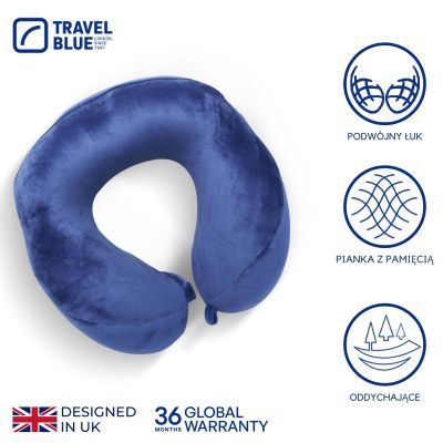 5. TRAVEL BLUE PODUSZKA Z PIANKI MEMORY TRANQUILITY HODDIE Z KAPTUREM
