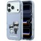 Etui Karl Lagerfeld IML Karl&Choupette Bodies Sketch Print MagSafe na iPhone 17 Pro Max / 18 Pro Max - jasnoniebieskie