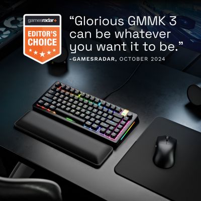 15. Glorious Gaming GMMK 3 PRO HE 75% Prebuilt klawiatura USB QWERTY US English Czarny