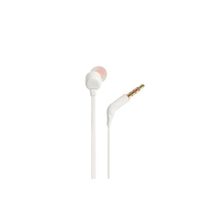 15. Słuchawki JBL T110 (biały, z mikrofonem)