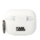 2. Etui Karl Lagerfeld Silicone Karl&Choupette na AirPods Pro - białe