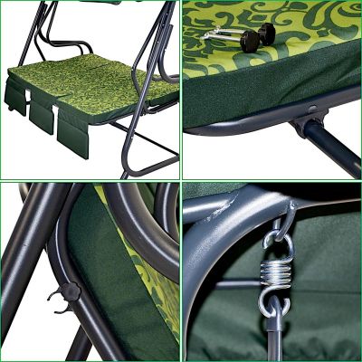 18. HUŚTAWKA OGRODOWA 3-OSOBOWA LENA Z MOSKITIERĄ