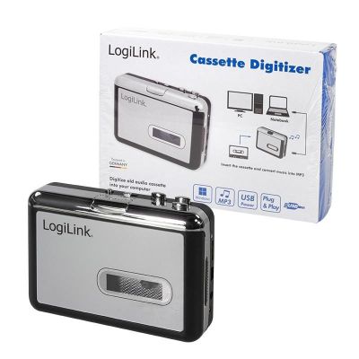 LogiLink UA0156 magnetofon 1 płyt(y) Czarny, Srebrny