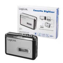 LogiLink UA0156 magnetofon 1 płyt(y) Czarny, Srebrny