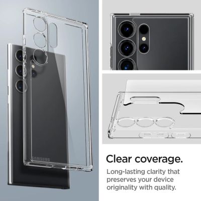 10. Etui Spigen Ultra Hybrid na Samsung Galaxy S24 Ultra - przezroczyste
