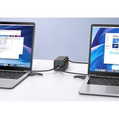 6. eSTUFF ES635200 ładowarka do urządzeń przenośnych Laptop Czarny Prąd przemienny Szybkie ładowanie Wewnętrzna