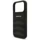 6. Etui Mercedes AMG Leather Debossed Lines Logo na iPhone 18 Pro / 17 Pro - czarne