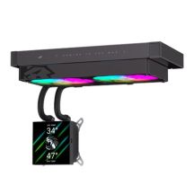 Gamemax CPU Liquid Cooler | GLACIER 240 LCD BK | Black