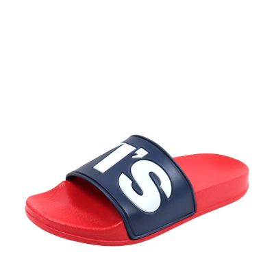 2. Klapki damskie Levi's June L granatowo-czerwone VPOL0239S-0290