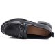 4. Skórzane półbuty damskie loafersy czarne Vinceza 133115