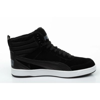 4. Puma buty męskie Rebound Street czarne za kostkę ocieplane