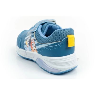 5. Leomil buty sportowe dziecięce sneakersy Bluey lekkie na rzep LED niebieskie