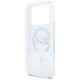7. Etui Karl Lagerfeld Liquid Glitter Karl Script Logo MagSafe na iPhone 17 Pro - przezroczyste