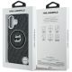8. Etui Karl Lagerfeld IML Choupette Head Logo MagSafe na iPhone 16 - czarne