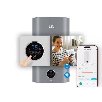 7. Bojler elektryczny LIN LIFVD1SMGY 80L UNIVERSAL szary WiFi