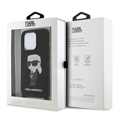 7. Etui Karl Lagerfeld Crossbody Silicone Ikonik do iPhone 15 Pro Max - czarne