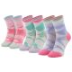 Skechers 3PPK Girls Casual Fancy Tie Die Socks SK41076-6064 Wielokolorowe 27-30
