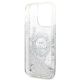 7. Etui Karl Lagerfeld Liquid Glitter RSG na iPhone 14 Pro Max - srebrne