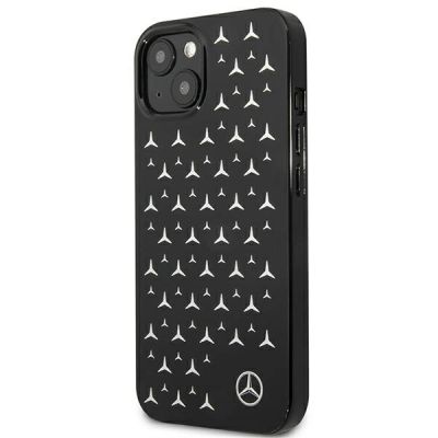 2. Etui Mercedes Silver Stars Pattern na iPhone 13 mini - czarne