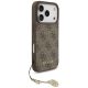 3. Etui Guess 4G Charms Collection MagSafe na iPhone 17 Pro - brązowe