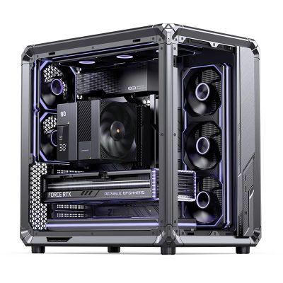 33. Jonsbo X400 Pro PC-Gehäuse, Midi-Tower, ATX, Tempered Glass - grau