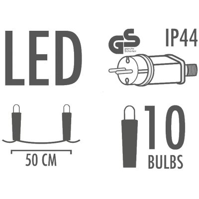5. GIRLANDA OGRODOWA PARTY LIGHT 10LED EDISON