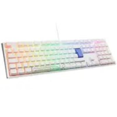 11. Ducky One 3 Classic Pure White klawiatura Gaming USB Niemiecki Biały