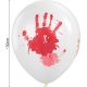 5. BALON DEKORACYJNY HALLOWEEN KRWAWY ODCISK DŁONI 10SZT
