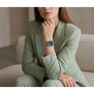 13. Smartwatch Gravity Różowy Pasek + Bransoleta GT43-1