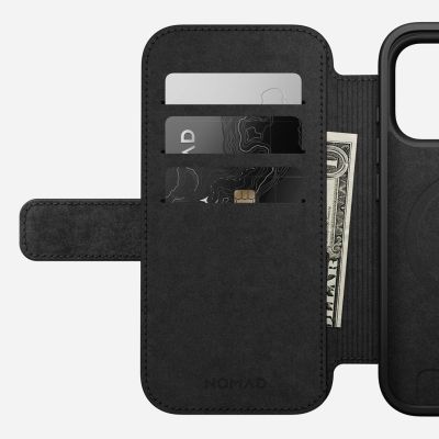 7. Nomad Modern Leather Folio pokrowiec na telefon komórkowy 16 cm (6.3") Opalony/Jasnobrązowy