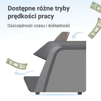 5. Profesjonalna liczarka nominałowa do banknotów Extralink LockStar MG X-600 UV, IR