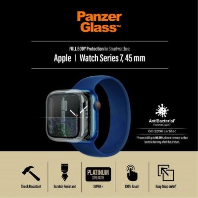 6. Etui PanzerGlass Full Body na Apple Watch 7 / 8 45 mm - przezroczyste