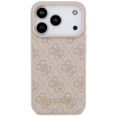 3. Etui Guess 4G Classic na iPhone 17 Pro - różowe
