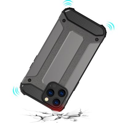 7. Hybrid Armor pancerne hybrydowe etui pokrowiec iPhone 13 Pro Max złoty