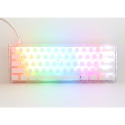 10. Ducky One 3 Aura White Mini klawiatura Gaming USB QWERTY Amerykański międzynarodowy Biały
