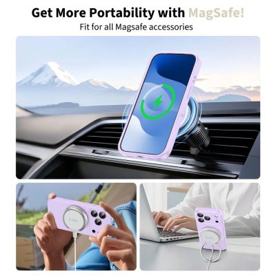 5. Etui Tech-Protect Silicone MagSafe na iPhone 17 Pro - fioletowe