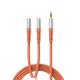 Kabel audio Orico AX2-10 rozdzielacz minijack 3,5 mm do słuchawek i mikrofonu kabel 1 m - pomarańczowy