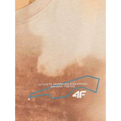 6. T-shirt regular z nadrukiem męski 4F 4FRSS26TTSHM4237-83A