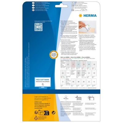 3. HERMA 4511 samoprzylepne etykiety Zaokrąglony prostokąt Biały 540 szt.