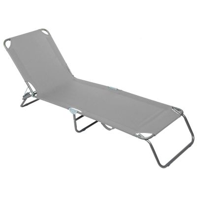 2. ŁÓŻKO TURYSTYCZNE KEMPINGOWE SKŁADANE SZARE