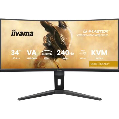 26. Monitor iiyama GCB3486WQSCP-B1 34" VA 3440x1440 500cd/m2 0,4ms 2xHDMI 2xDP USB